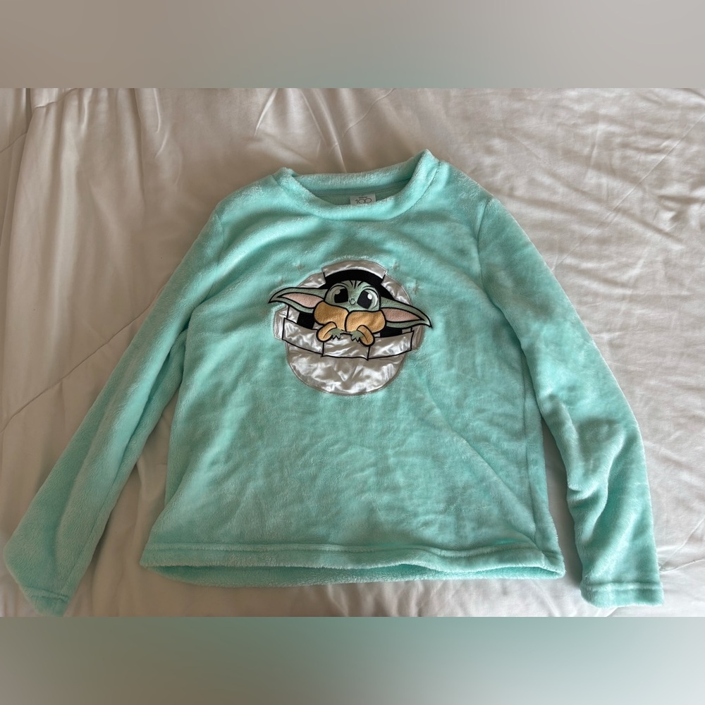 Disney Green Sweatshirt with Graphic Design
